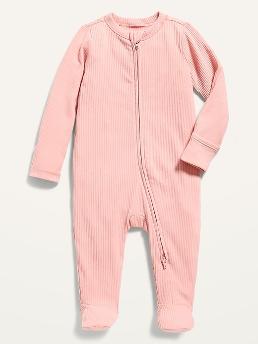 View large product image 1 of 3. Unisex 2-Way-Zip Sleep & Play Footed One-Piece for Baby