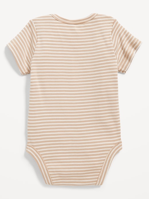 View large product image 2 of 3. Unisex Short-Sleeve Logo-Graphic Bodysuit for Baby