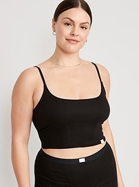 View large product image 4 of 7. Rib-Knit Brami Top