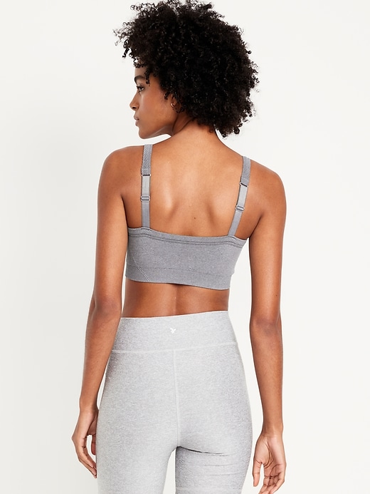 Image number 3 showing, Light Support Fluid Seamless Ribbed Sports Bra