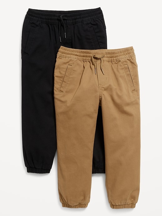 View large product image 1 of 1. Functional-Drawstring Jogger Pants 2-Pack for Toddler Boys