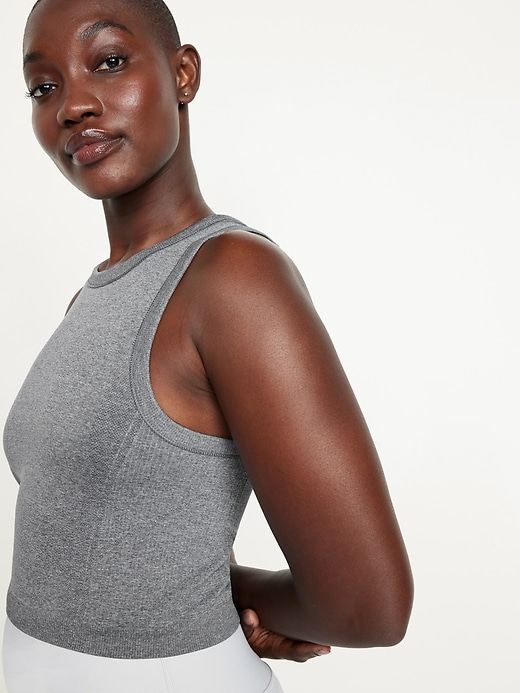 Image number 5 showing, Fluid Seamless Fitted Crop Tank Top