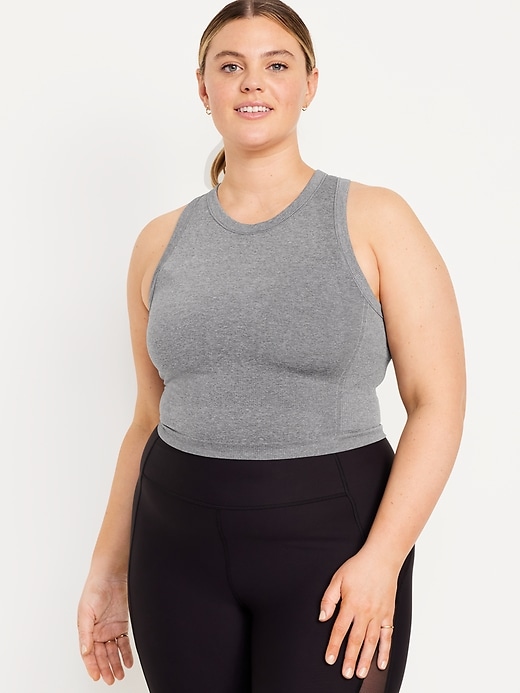 Image number 8 showing, Fluid Seamless Fitted Crop Tank Top