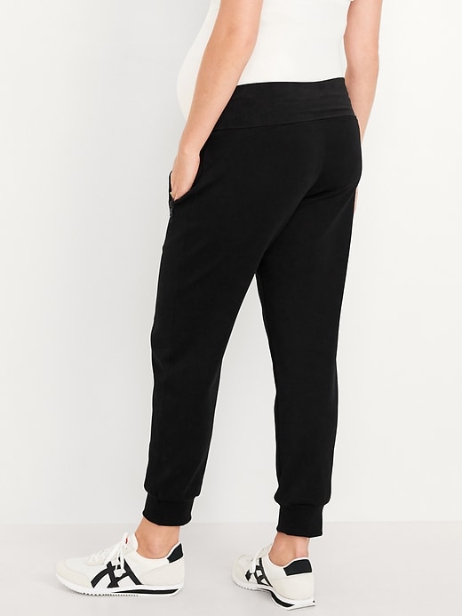 Image number 2 showing, Maternity Dynamic Fleece Rollover Waist Joggers