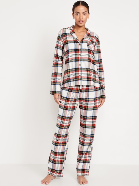 Flannel Pajama Set for Women