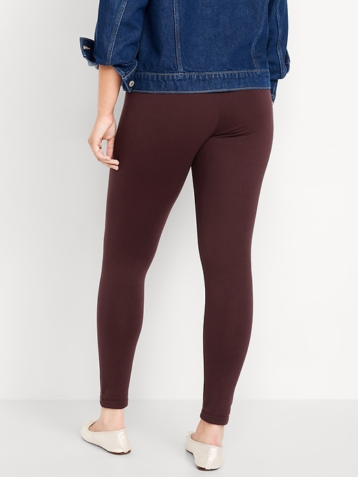 Image number 6 showing, High-Waisted Fleece-Lined Fashion Layering Leggingss