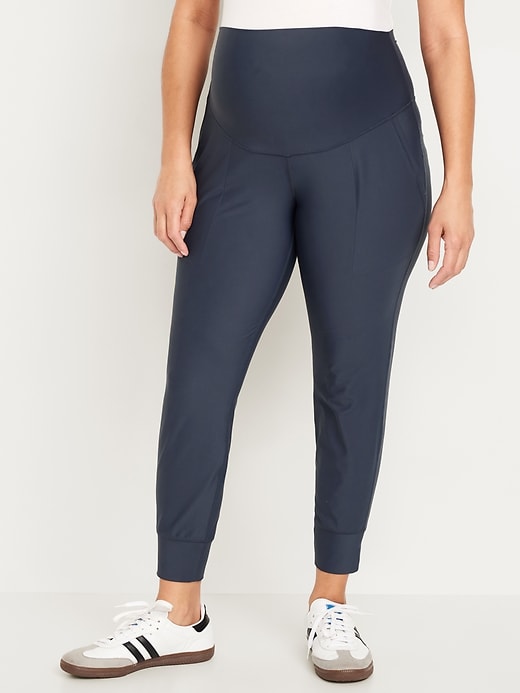 View large product image 1 of 2. Maternity Full-Panel PowerSoft Jogger