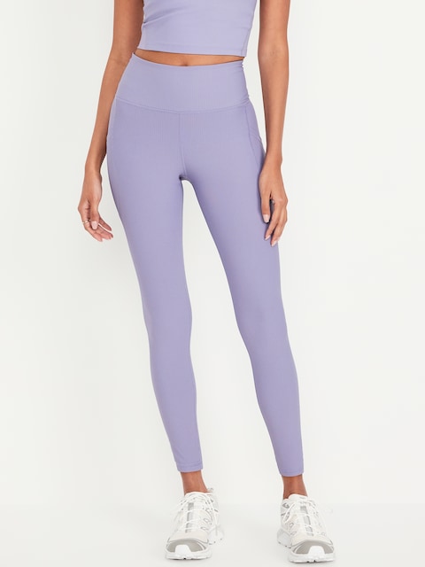 High-Waisted PowerSoft Rib Pocket Leggings