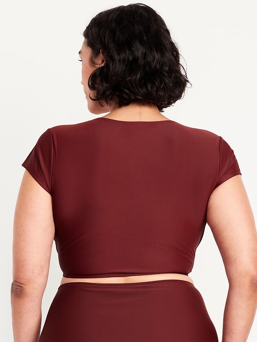 Image number 8 showing, Tie-Front Swim Cover-Up