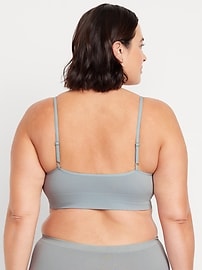 View large product image 8 of 8. Seamless Ribbed Longline Bra