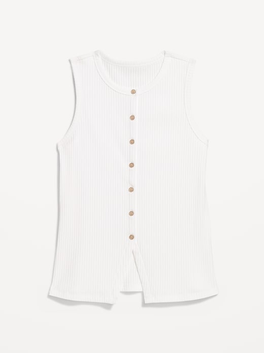 Image number 4 showing, Button-Down Ribbed Top