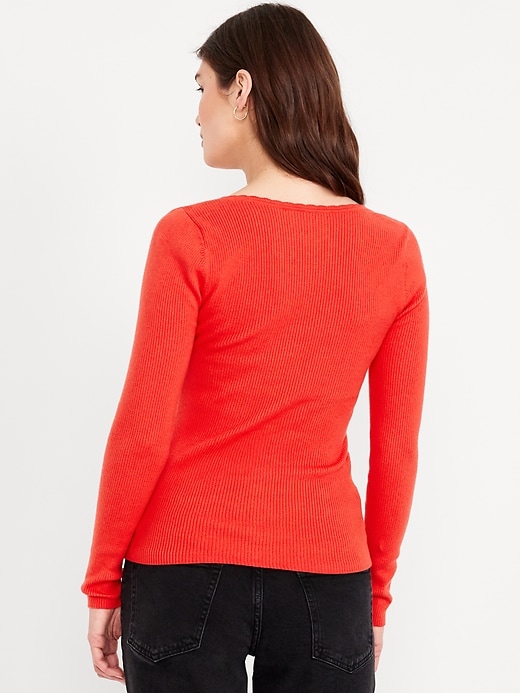 Image number 2 showing, Long-Sleeve Ribbed Sweater