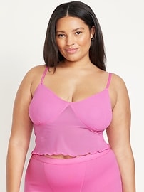 View large product image 7 of 8. Mesh Cami Lounge Top