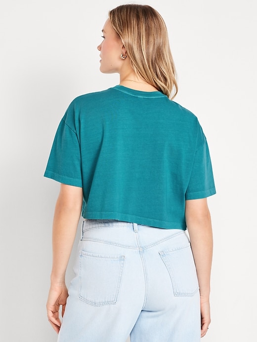 Image number 6 showing, Vintage Oversized Crop T-Shirt
