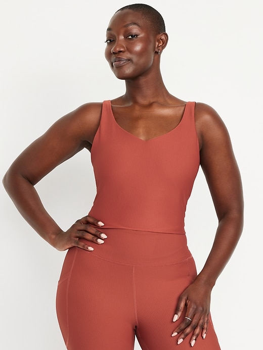 Image number 5 showing, Light Support PowerSoft Rib Longline Sports Bra