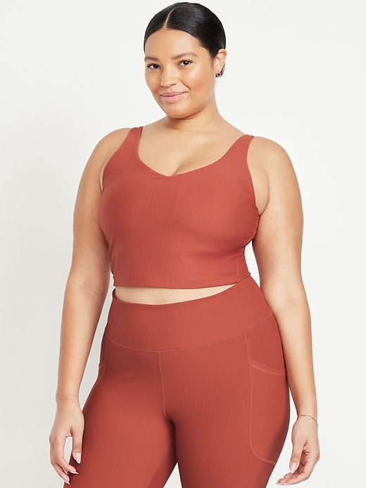 Image number 7 showing, Light Support PowerSoft Rib Longline Sports Bra