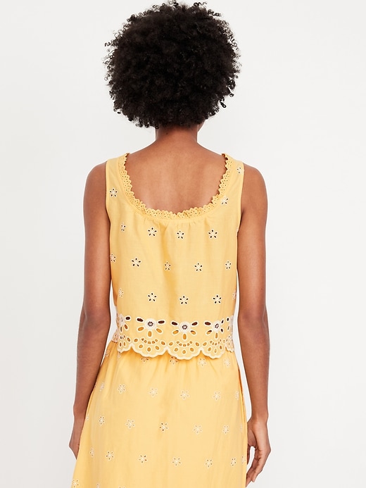 Image number 2 showing, Sleeveless Eyelet Top