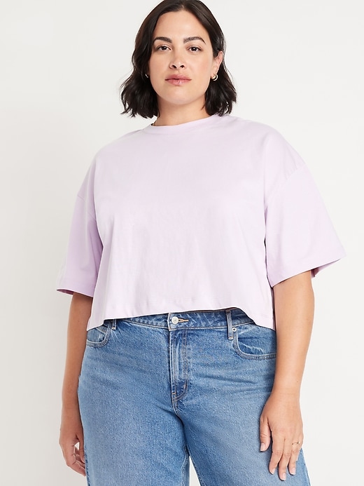 Image number 6 showing, Vintage Oversized Crop T-Shirt
