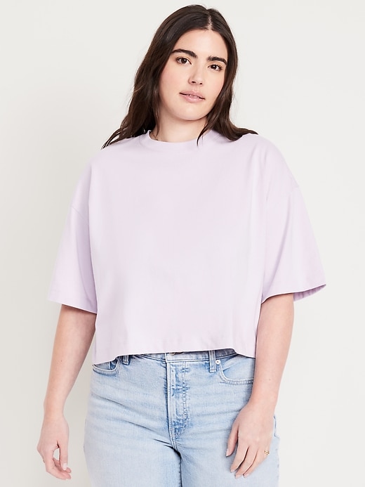 Image number 4 showing, Vintage Oversized Crop T-Shirt