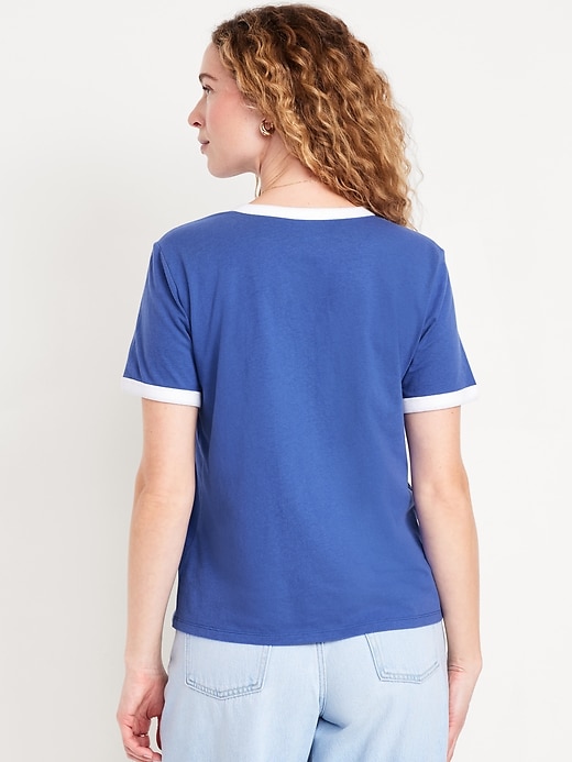 Image number 2 showing, EveryWear Graphic Ringer T-Shirt