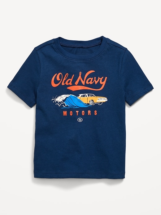 View large product image 2 of 2. Short-Sleeve Logo-Graphic T-Shirt for Toddler Boys