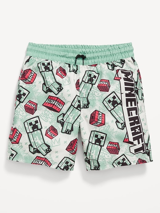 View large product image 1 of 1. Minecraft™ Graphic Swim Trunks for Boys