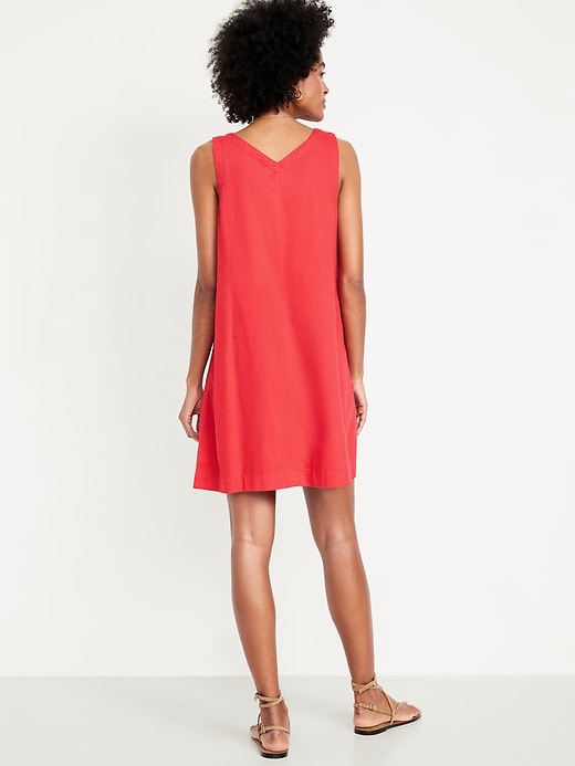 Image number 2 showing, Sleeveless Button-Front Mini Dress