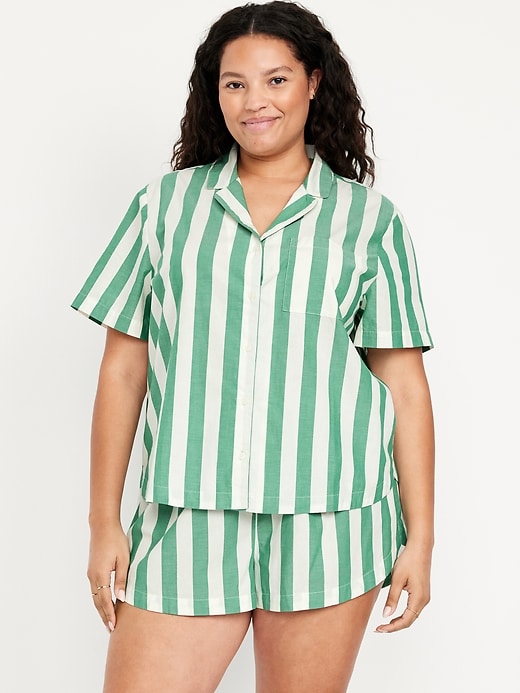 Image number 7 showing, Poplin Pajama Short Set