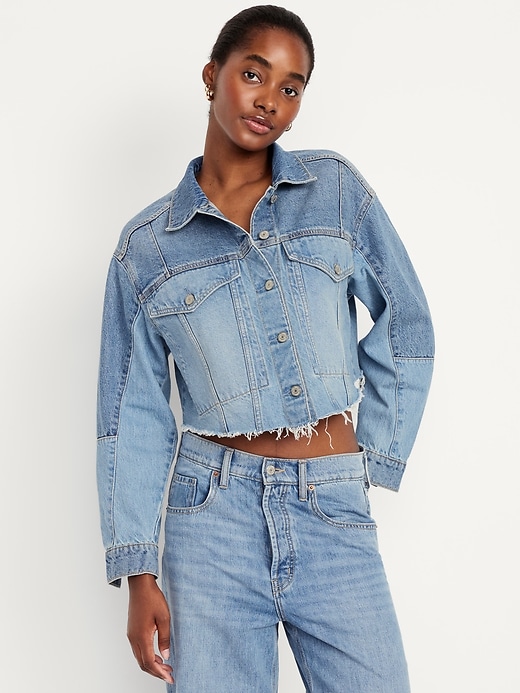 Image number 1 showing, Cropped Jean Jacket