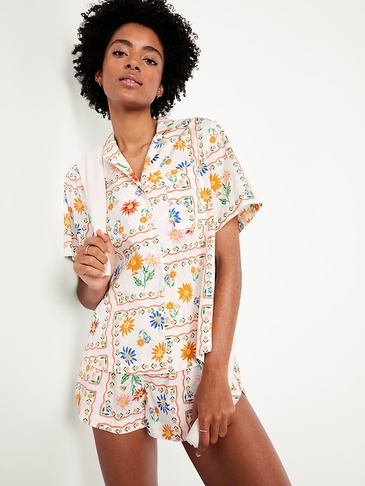 Image number 3 showing, Poplin Pajama Short Set