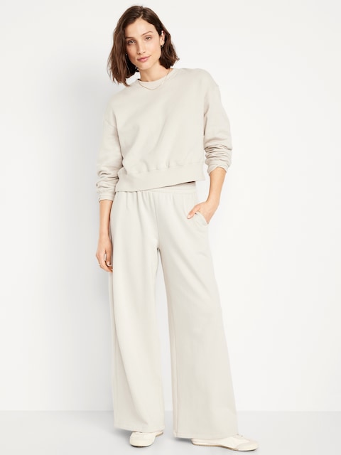 Mid-Rise SoComfy Super Wide-Leg Sweatpants