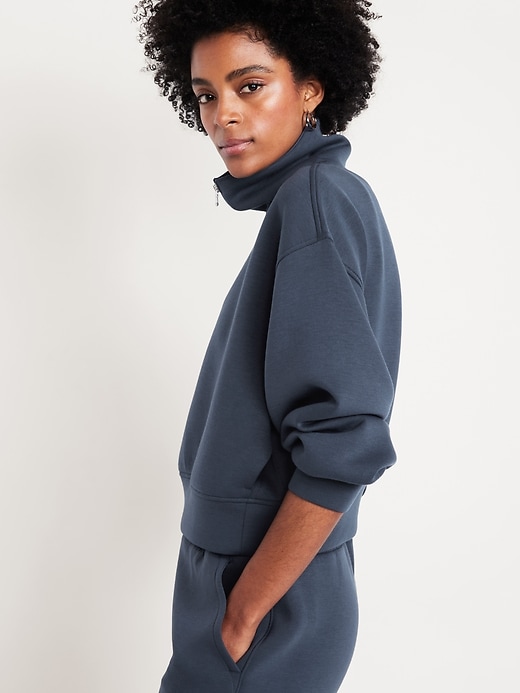 Image number 6 showing, Half-Zip Bounce Fleece Pullover Sweatshirt