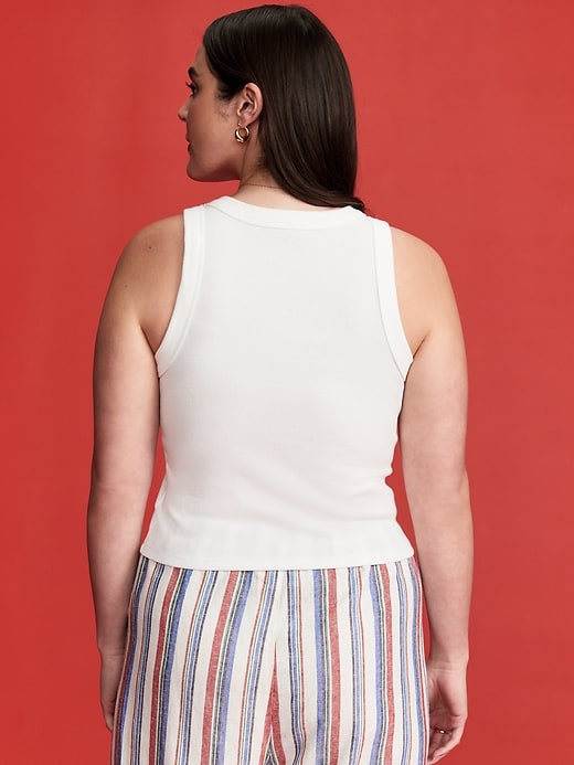 Image number 6 showing, Old Navy x Disney© Mickey Mouse Logo-Graphic Snug Tank Top