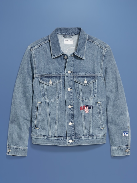 Old Navy x Disney© Mickey Mouse Logo-Graphic Jean Jacket - Blue